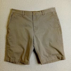 Joe Shorts Joseph Abboud‎ Adult 34 Beige Cotton Flat Front